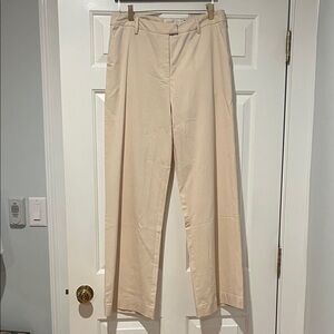 Sovere Beige/Cream Wide Leg Trousers